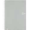 KOKUYO Soft Ring 80 Silver Notebook, Sheets, Semi-B5, Gridded, SU-SV308S5-C,