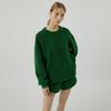 MOLLIOLLI Boucle Soft Sherpa String Sweatshirt [Green]