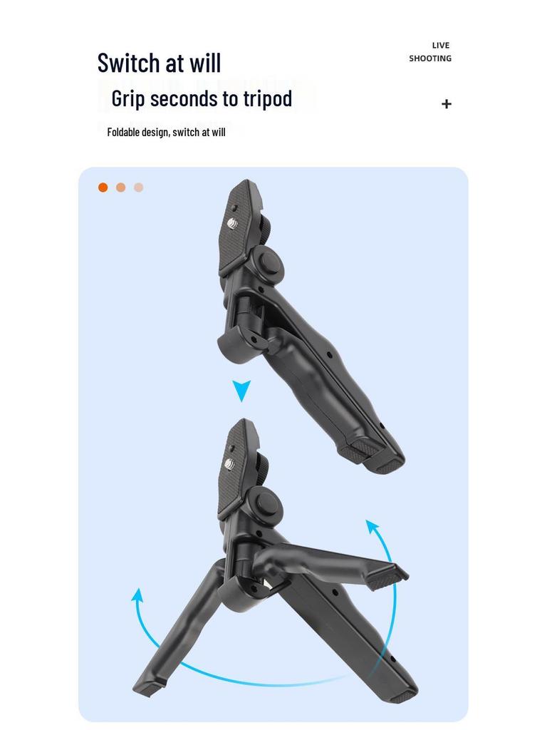 4S Auto Show & Outdoor Photography Tripod: Dual Phone Stand for Live Streaming and Desktop Shooting
