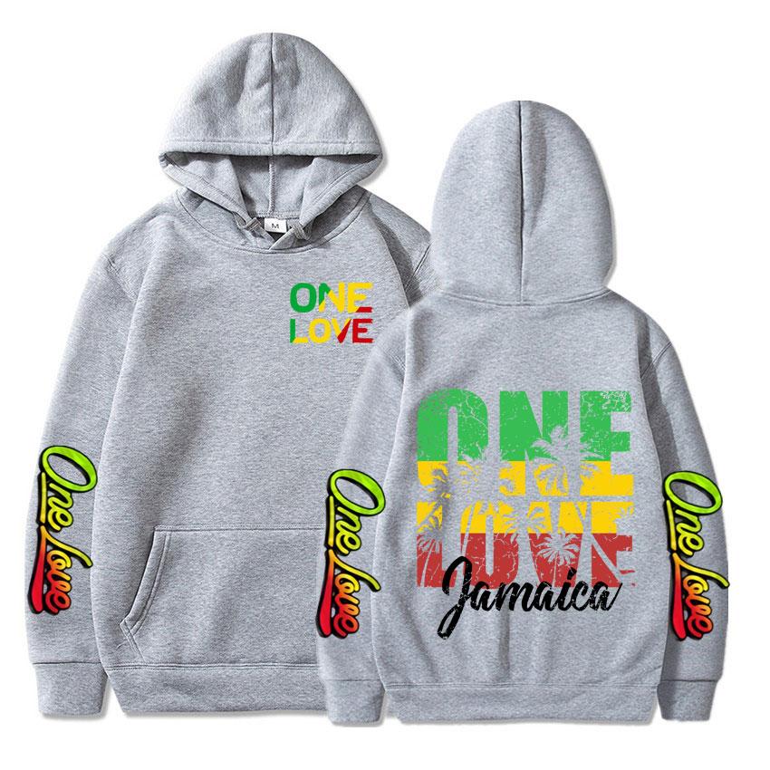 Bob Marley Hoodies Legend Reggae Music One Love Loose Hooded Sweatshirts Men Women Clothing Fashion Long Sleeve Oversized Hoodie