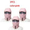 1/2/3PCS Outdoor Windproof Warm Mask Thickened Full Face Head Cover with Goggles Adjustable Cycling Sking Unisex Motorcycle Mask