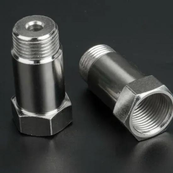 Universal M18X1 5 Thread Oxygen Sensor Spacer 45mm Steel Car Accessory