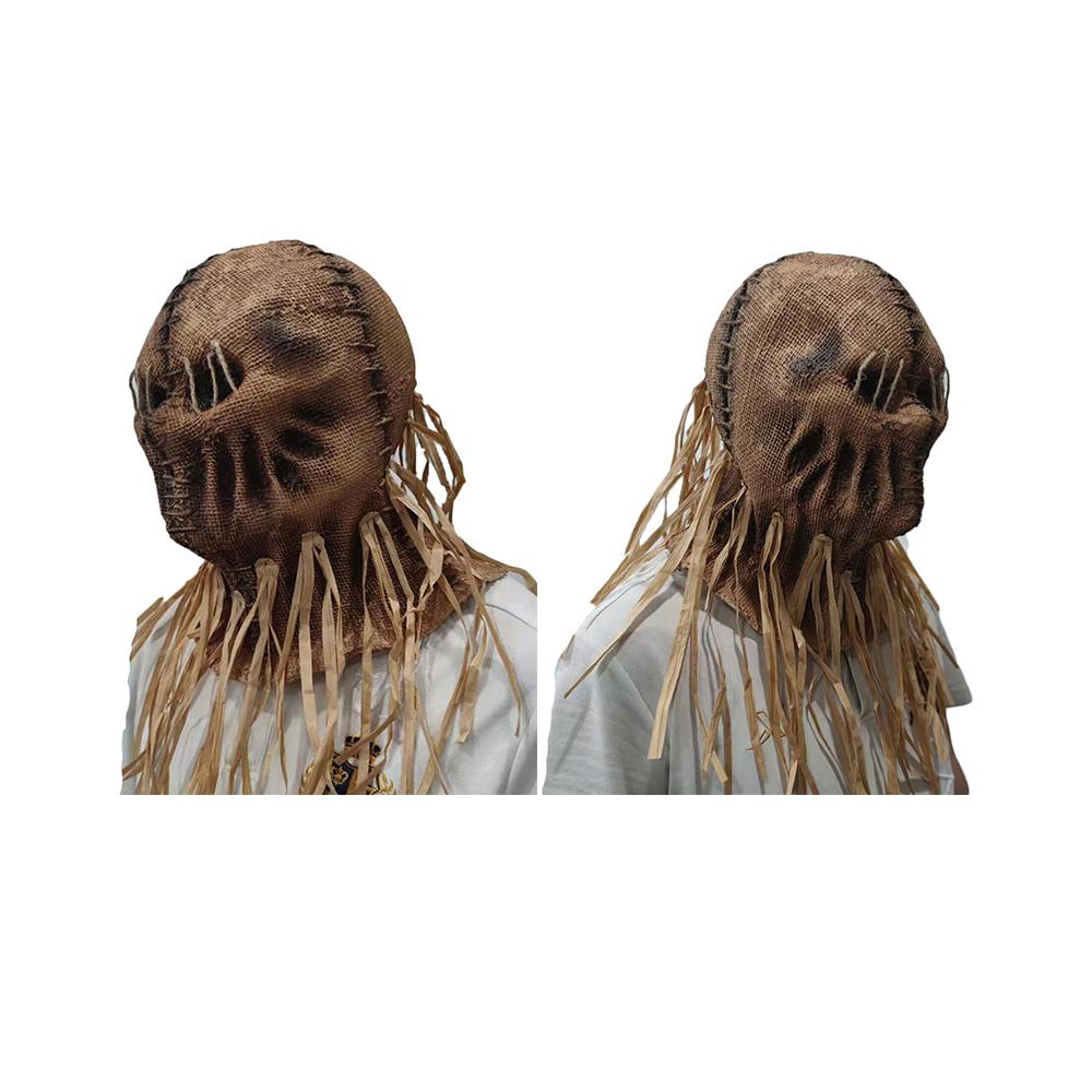 Maschera di Halloween in Lattice, Killer Terrificante, Spaventapasseri Spaventoso, Costume Cosplay, Accessori per Feste