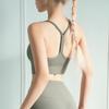 Women Comfortable Yoga Vest Pilates Sports Bra Summer Solid Beauty Back Fitness Longline Yoga Bra