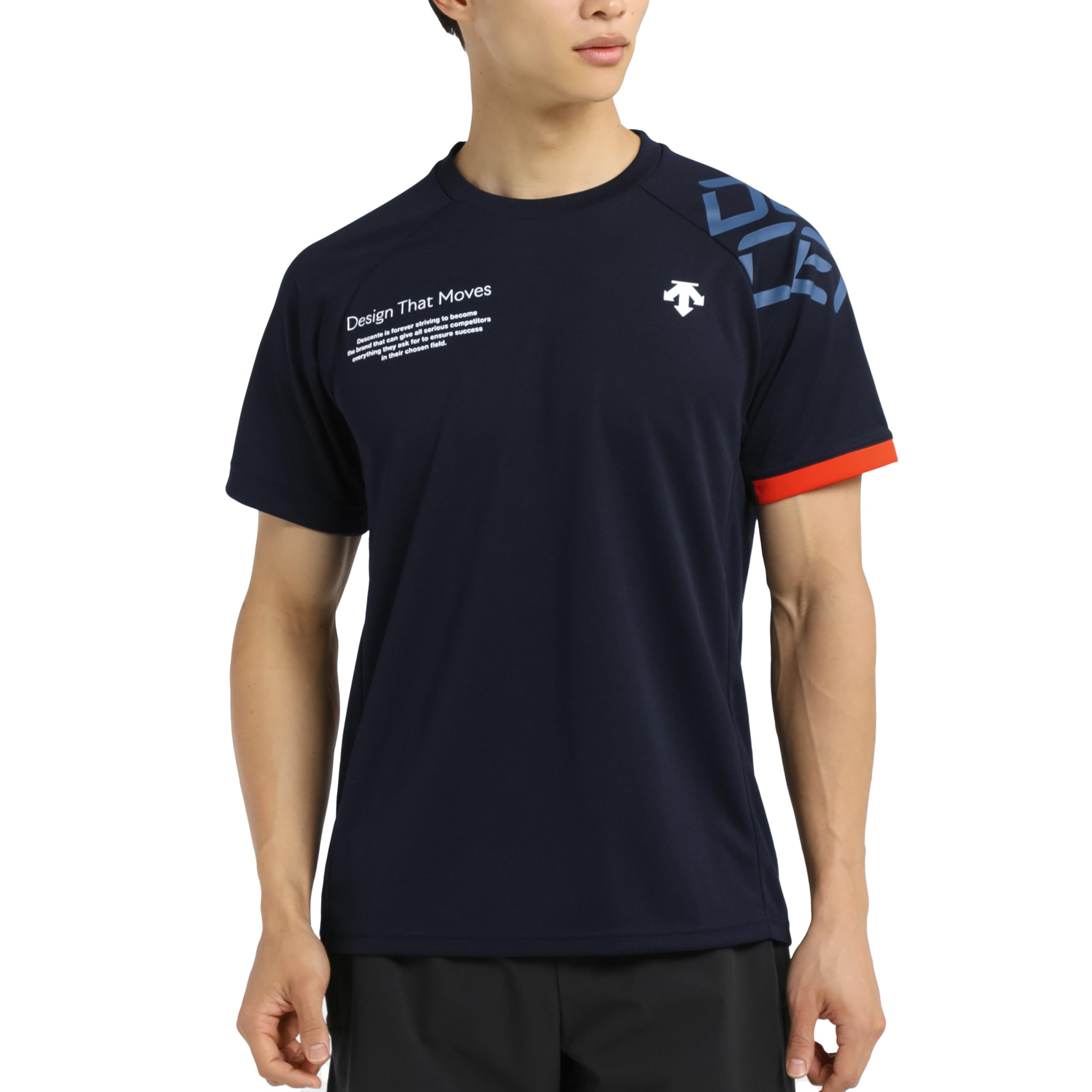 

DESCENTE Volleyball Short Sleeve Easy to Move Raglan for Men and Club NV00 Shirt, Moisture-Wicking, Quick-Drying, Breathable, in, Sleeves, Women,