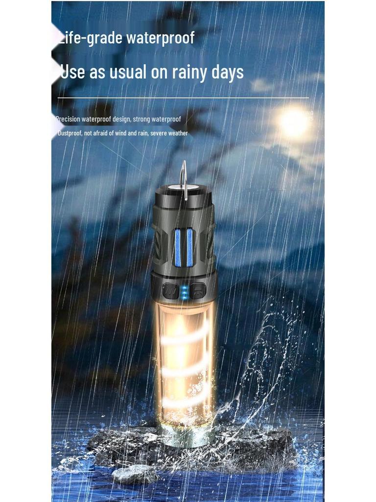 Portable Outdoor Camping Light with Tripod, Flashlight, Mosquito Repellent, and Tent Atmosphere Lighting