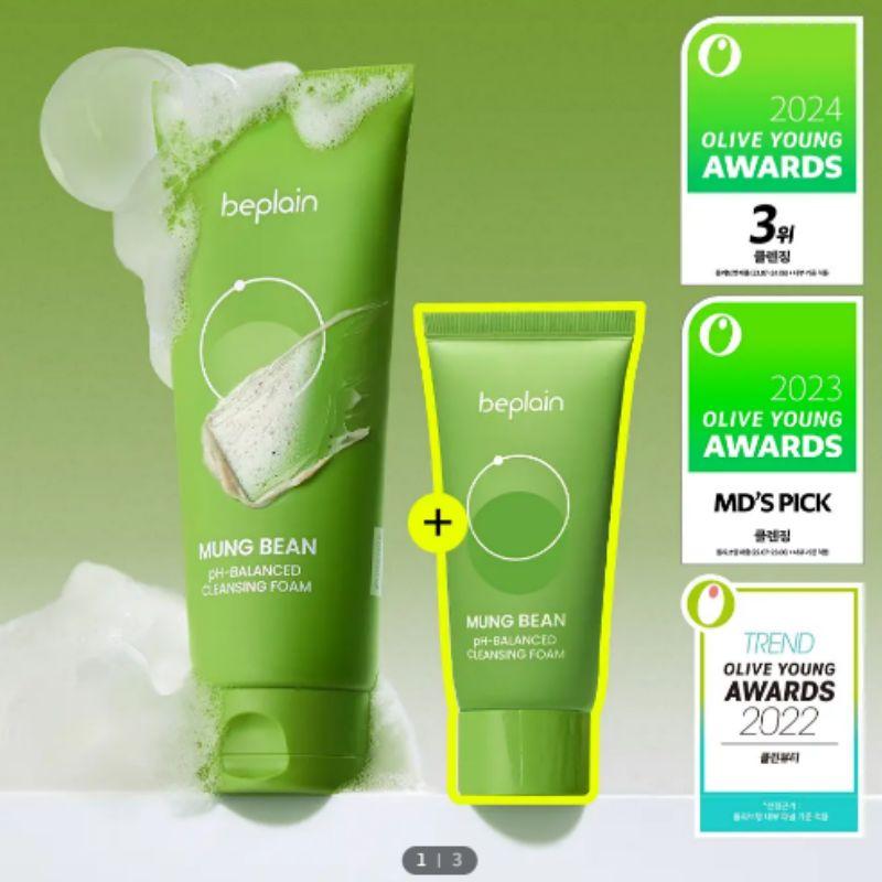 Beplain Mung Bean pH-Balanced Cleansing Foam 40ml