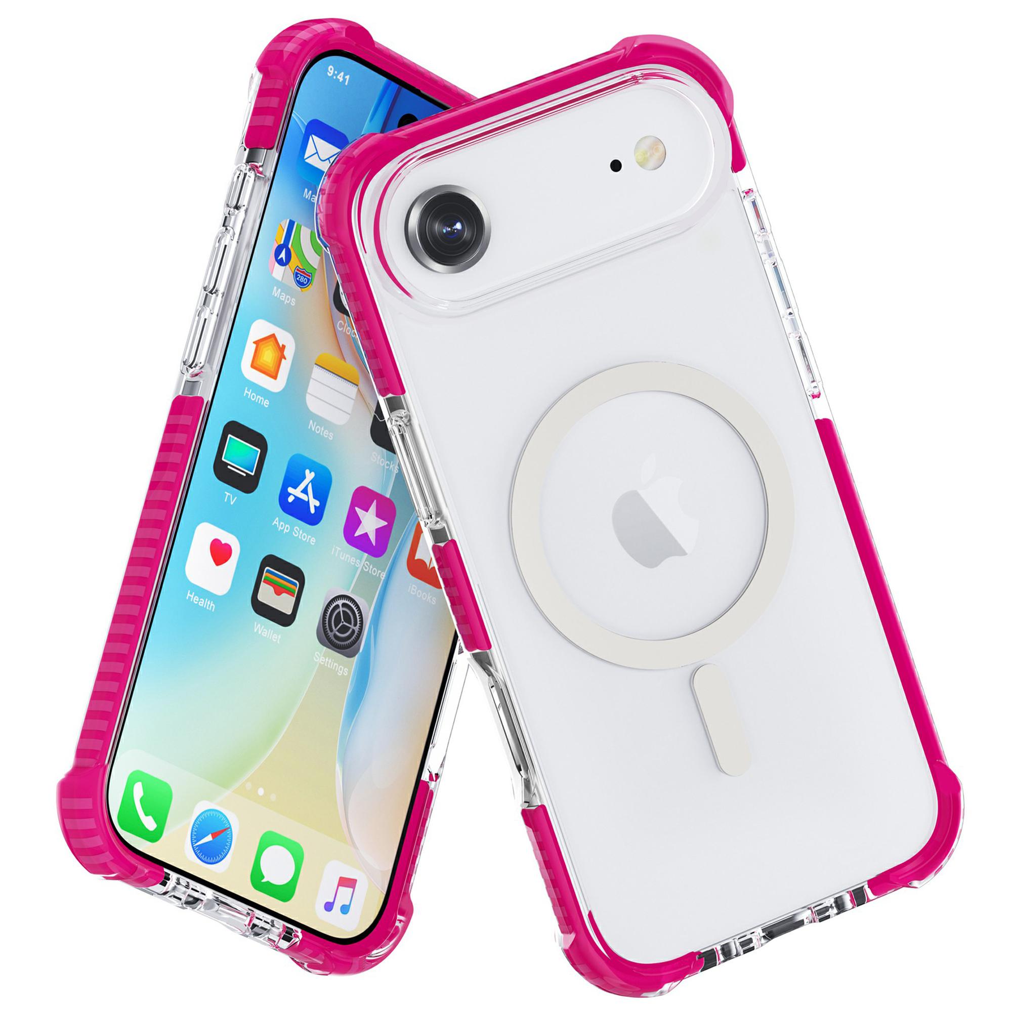 

For iPhone Air Case Compatible with MagSafe Reinforced Corners TPU+Acrylic+TPE Phone Cover