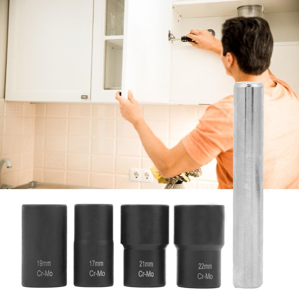 5pcs Metal Construction Bolt Remover Socket Tool Stripped Lug Nut Remover For Vehicle Repair
