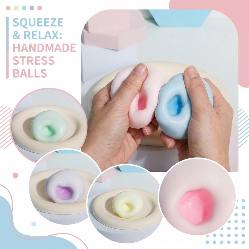 Taba Squishy Super Soft Feel Table Toys Ultra-Thin Ice Skin Stress Relieving Toy Stress Reliever Sticky Handmade Ball Mini Gifts