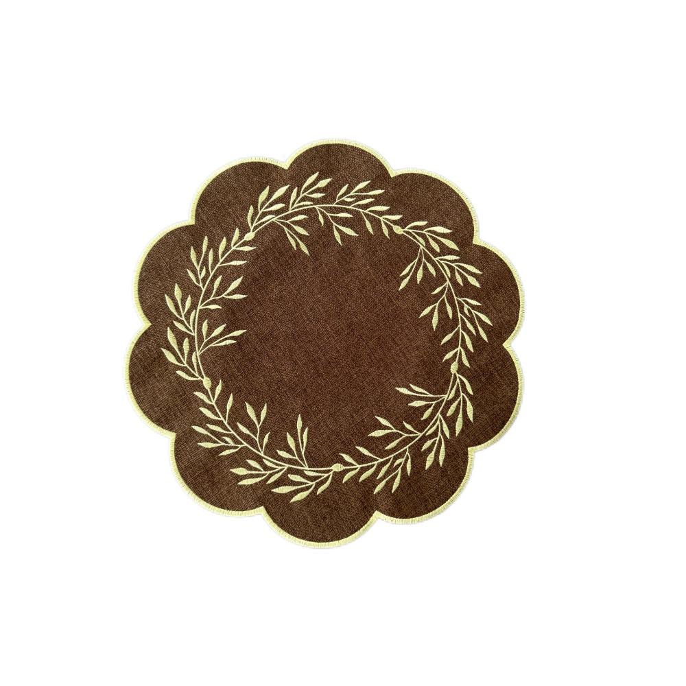 Oil-Proof Insulation Table Mat Washable Flower Coasters Tabletop Protector  Daily Dining