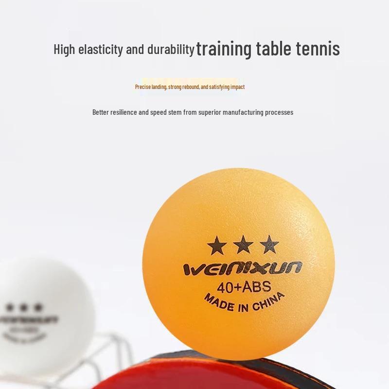 Newcomer Special: Durable 3-Star Competition Table Tennis Balls - Made from New Material
