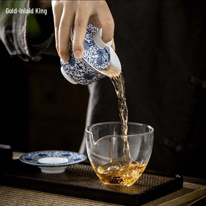 Dehua Blue and White Porcelain Gaiwan Tea Bowl