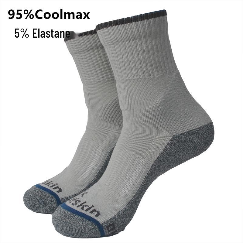 Kalın Havlu Tabanlı Dış Mekan Hızlı Kuruyan Coolmax Yürüyüş Çorapları