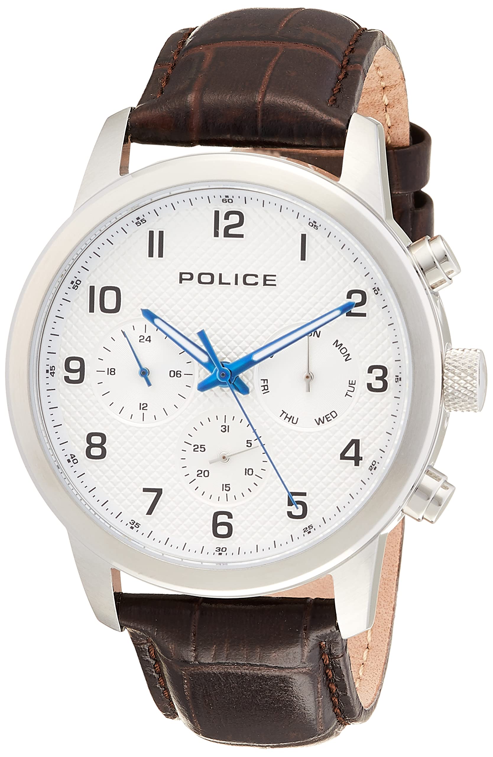 

Police Watch RAHO PEWJK2228201 Brown [Police] Men s срібний