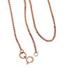 Purple Gold Necklace Imported Craft Box Chain Premium Rose Gold Plated Color Gold Collarbone Chain