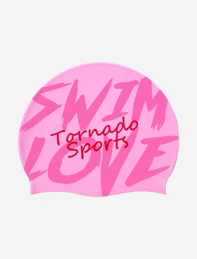 Toneidoseupocheu Swim Love Silicone Swim Cap Light Pink