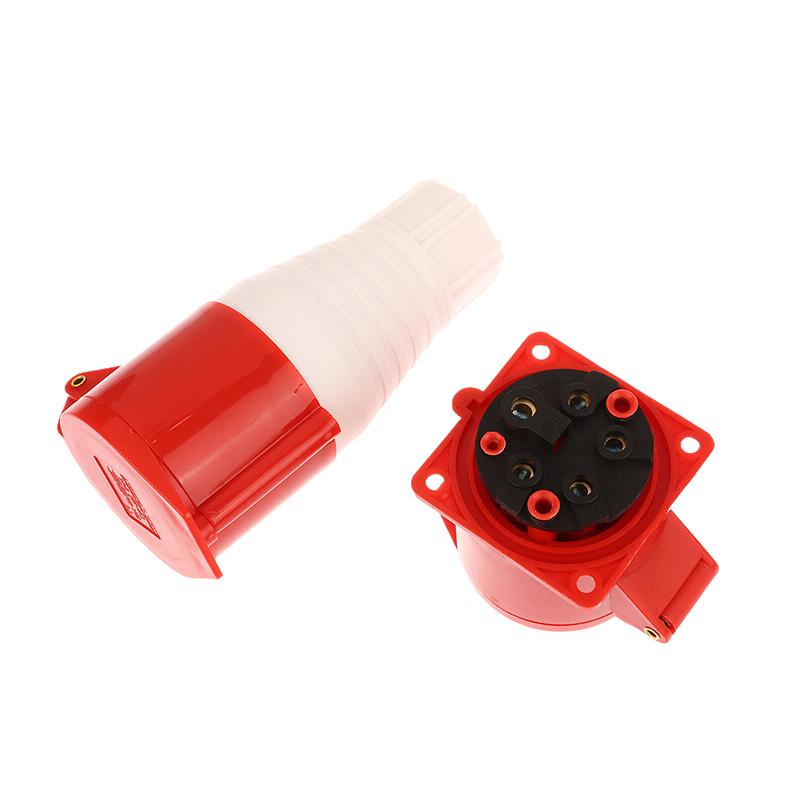 1 Piece 3Pin 4Pin 5Pin Industrial Plug And Socket Waterproof Connector 16A/32A Electrical Connection Wall Mount Socket