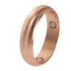Vinterly Pure Copper Magnetic Rings for Women Men 6mm Health Energy Finger Open Cuff Adjustable Jewelry High Magnet Resizable