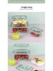 Contenitore Grande in Vetro per Conservazione di Frutta, Kimchi e Altro - Lusso Leggero, per Alimenti, Ermetico e Ideale per la Refrigerazione.