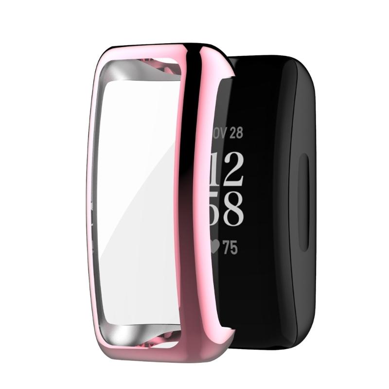 Case for Inspire 2/3 TPU Thin Plated Case Shock-Proof Cover All-Around Protective Bumper Shell Smartwatch