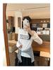 Women's European Style Long Sleeve Loose-Fit Letter Print T-Shirt, American Retro Slim Base Layer