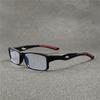 5PCS Sport Style Non-Prescription Reading Glasses Anti-Blue Light Rectangular Full Rim Eyewear PC Frame Material