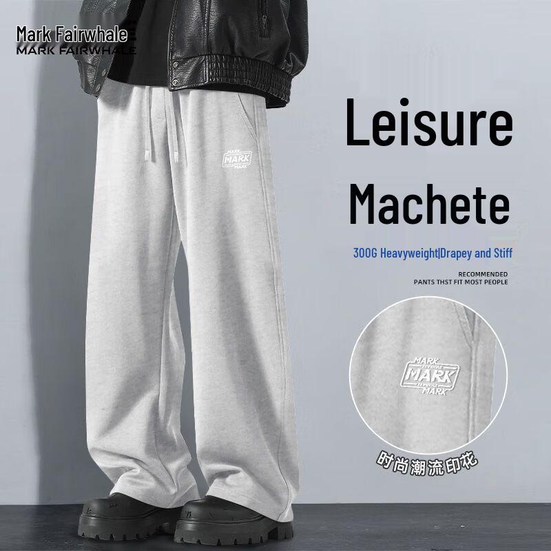 

Mark Fairwhale Men s Loose Fit Curved Leg Casual Pants M