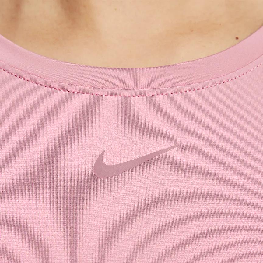 Nike Dri-Fit One Classic Series Breathable Quick-Dry Solid Color Comfortable Soft Long Sleeve T-Shirt Women Tops Pink FN2802699