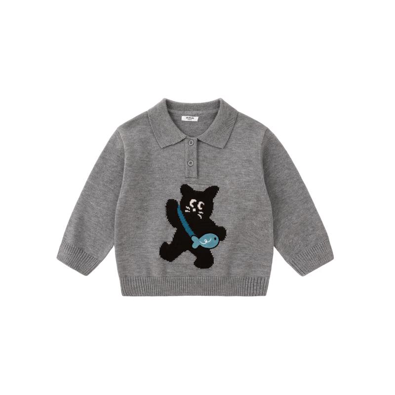 Осенний вязаный пуловер для девочек Dudu Kids 90