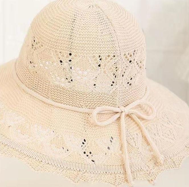 Summer Foldable Hats  Women Large Brim Sun Protection Hats Vacation Travel Seaside Cool Hats