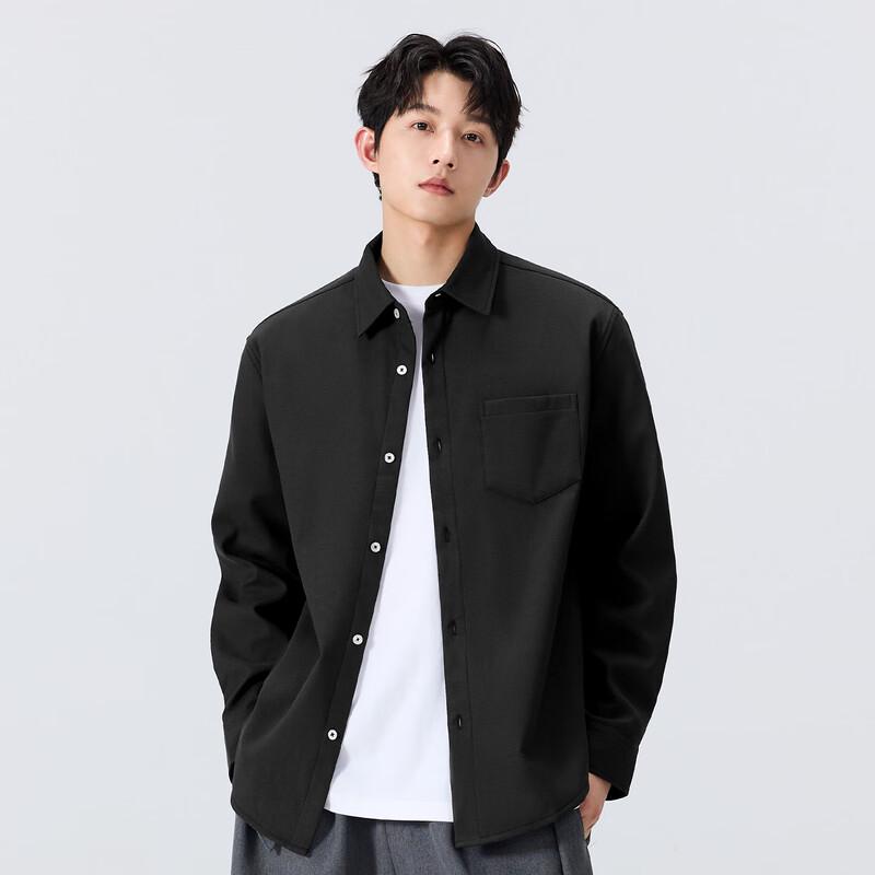 MINISO Men's Winter Warm Oxford Long Sleeve Shirt