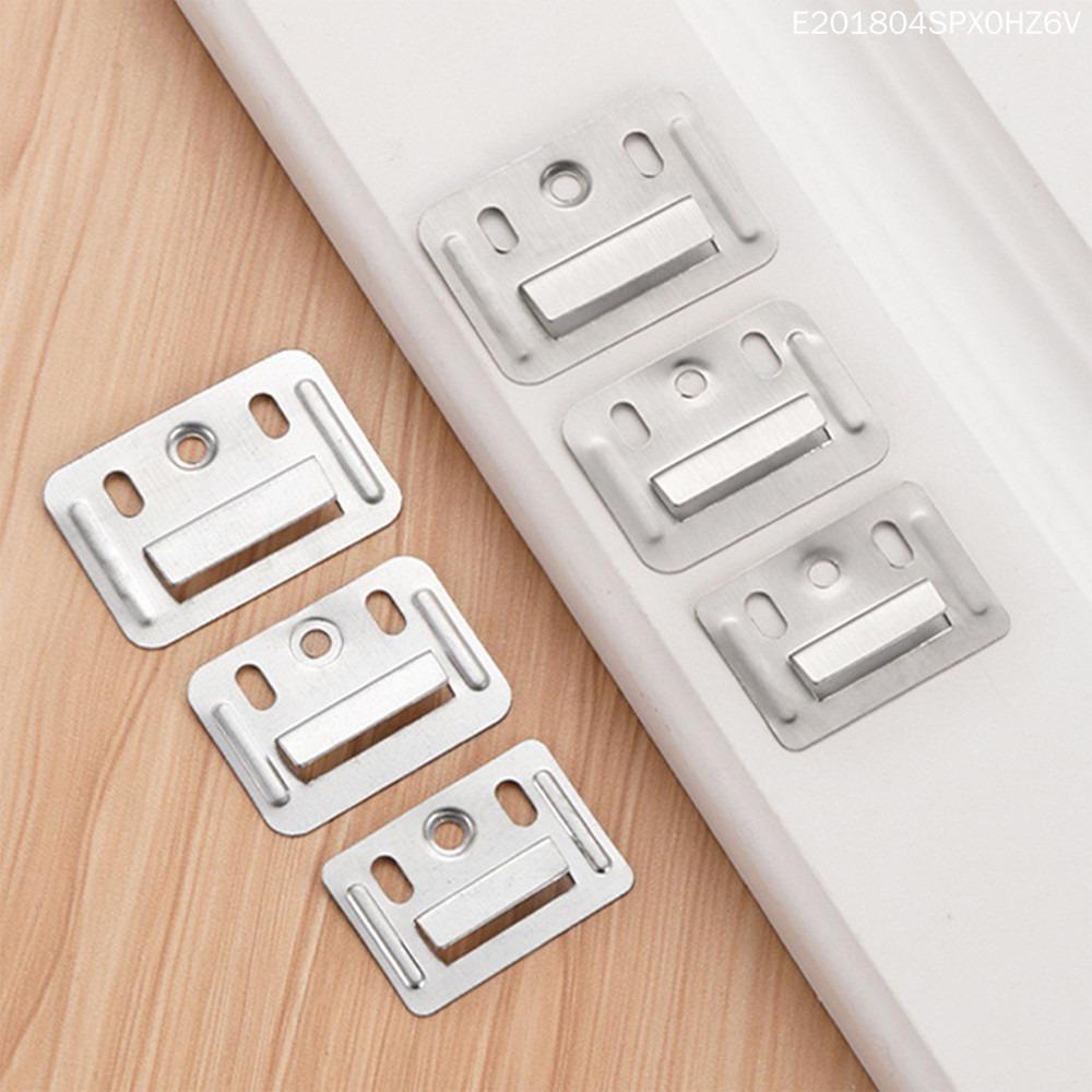 100PCS Buckle Hasp Plate Wall Panel Buckle Clamp Fastener Hardware Furniture Wainscot Board Clip