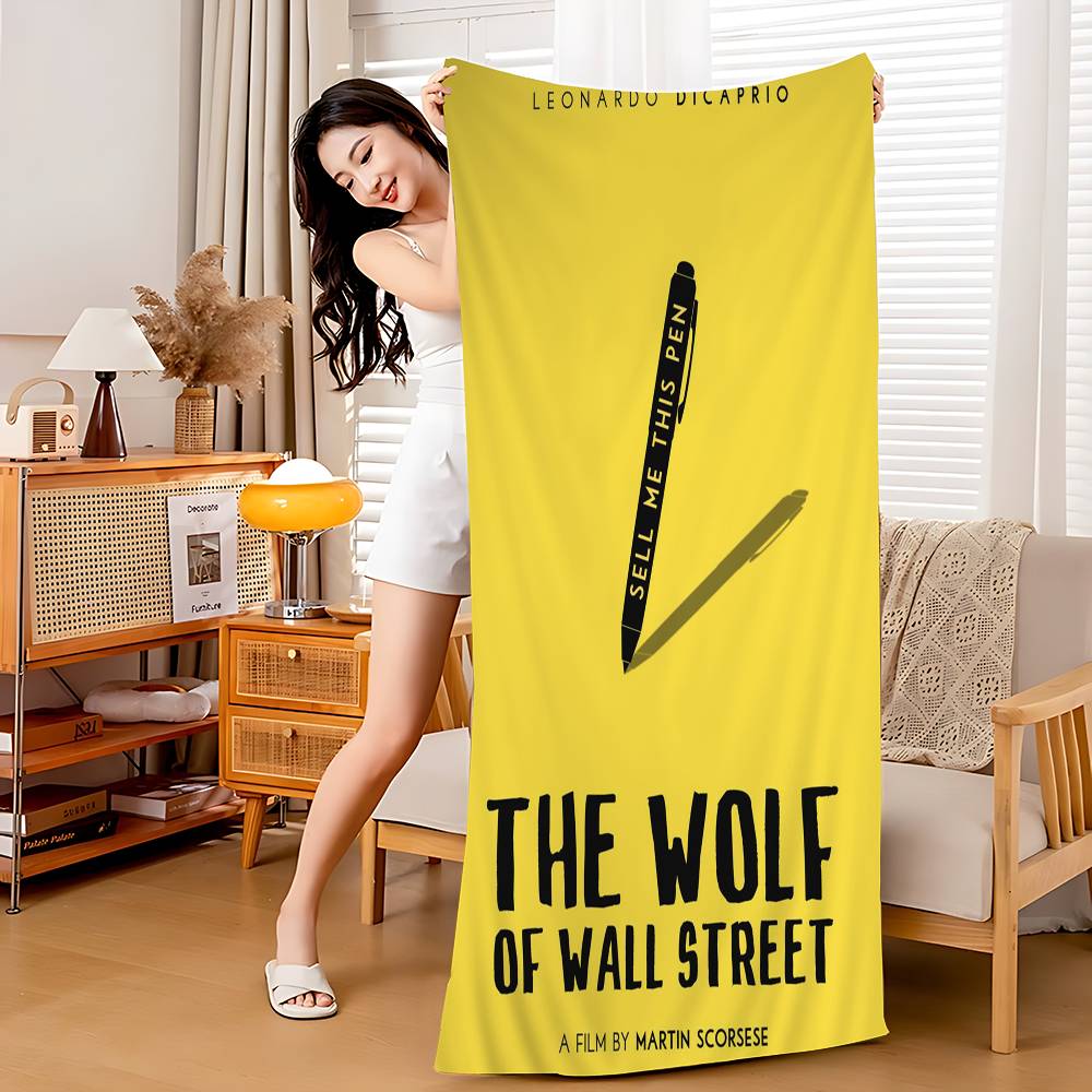 Classic Movie The Wolf of Wall Street Big Microfiber Beach Towels Quick Dry Towel Sand Beach Towels Pool Towel for Travel Yoga