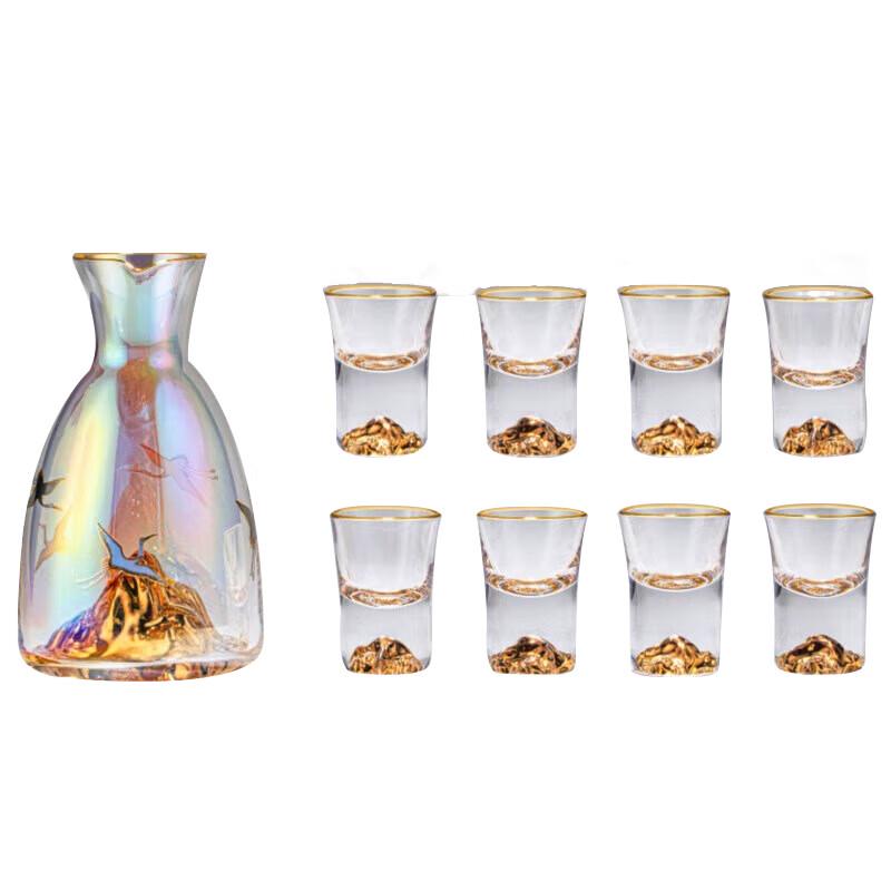 

Gesbeitao Golden Mountain Handmade Glass Wine Set