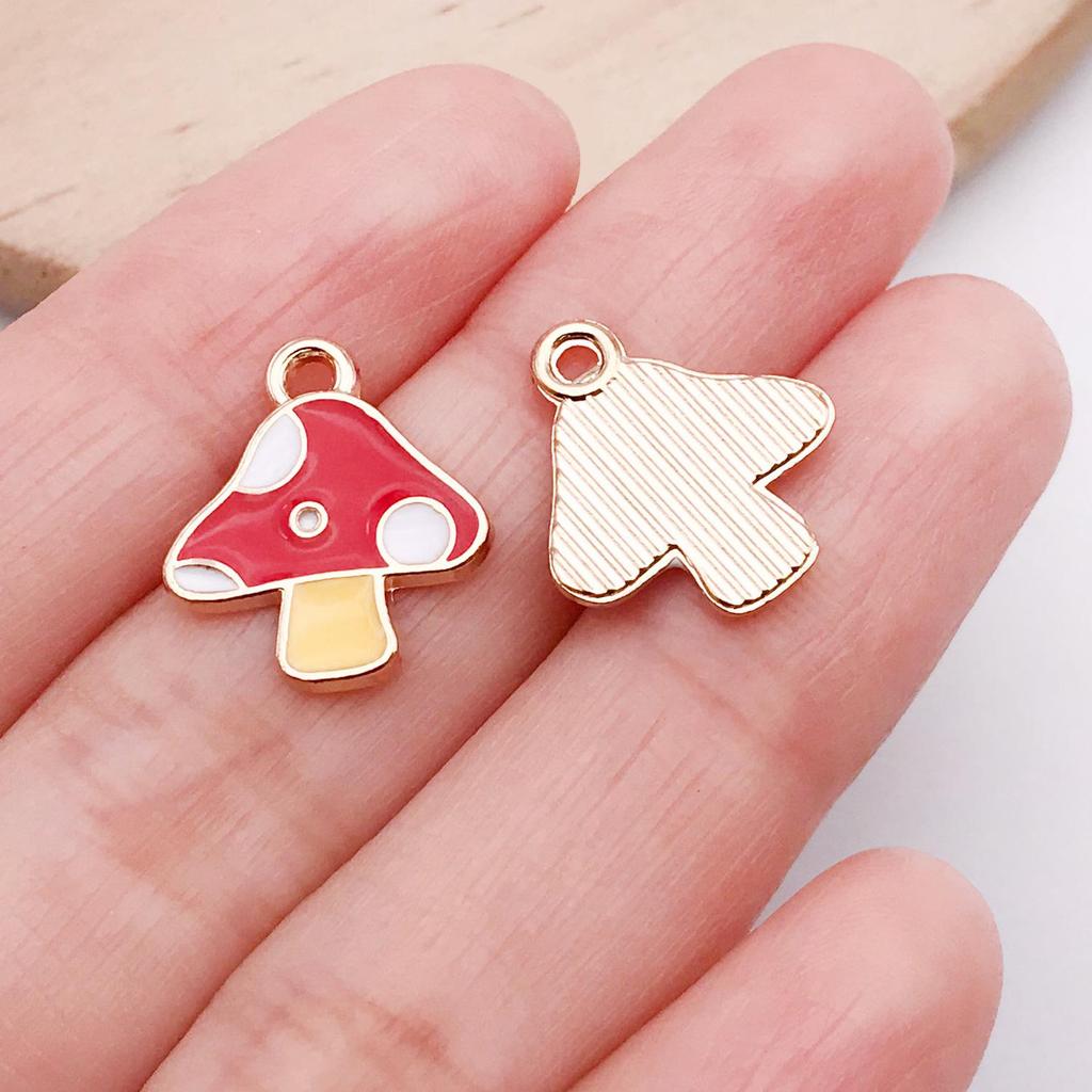Mushroom House Oil Drop Pendant: 20 Styles for DIY Necklaces, Bracelets, Keychains & Jewelry Accessories