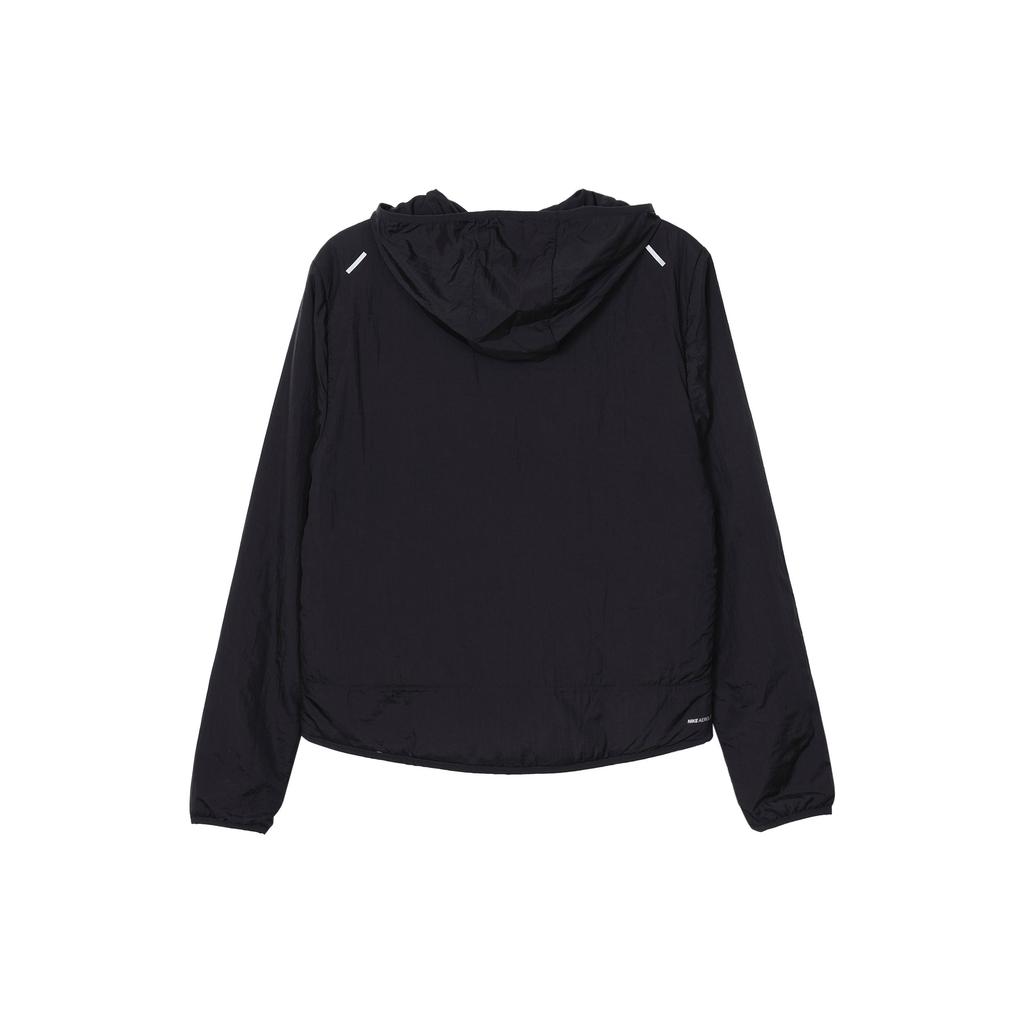 Nike Logo Print Zip-Up Hooded Jacket Men Outerwear Black DJ0570-010
