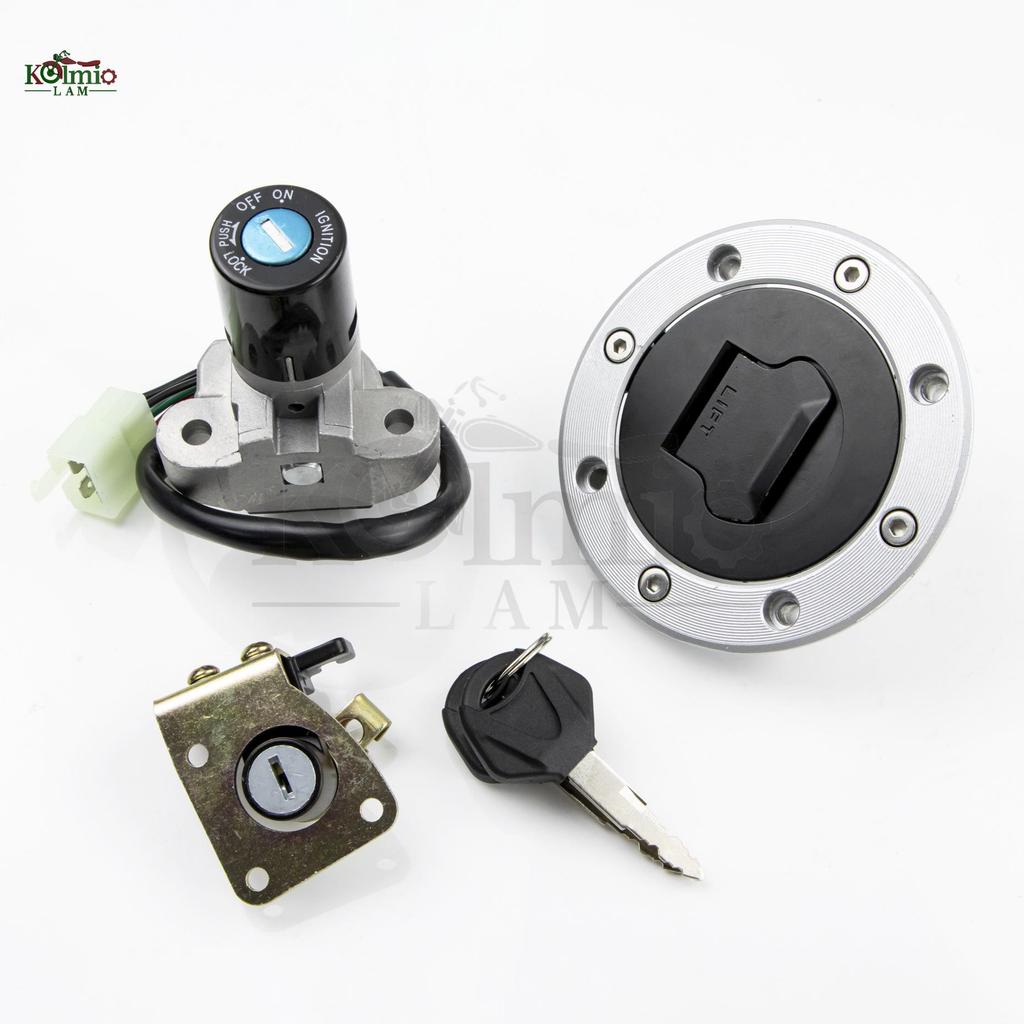 Compatible Suzuki GSX750/600, GSF250R, F400 (1989-1997) Motorcycle Ignition Key Switch.