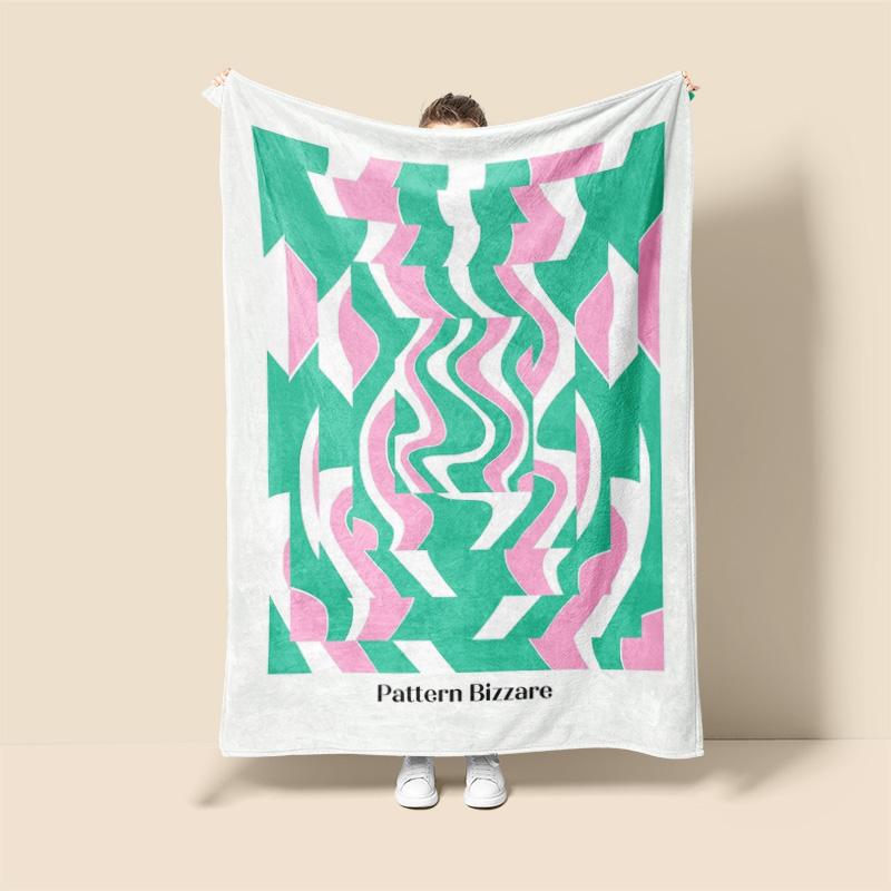 Morandi Color Blanket Abstract Botanical Graffiti Design Scandinavian Minimalist Sofa Blanket Cafe Home Dual Purpose