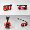 Alloy Simulation Ladder Fire Truck Model Toy For Collection And Display