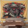 Cerberus and Floral Chains Artwork Pattern Wall Hanging Tapestry Decorative Tapestry Home Decor for Bedroom and Living Room
