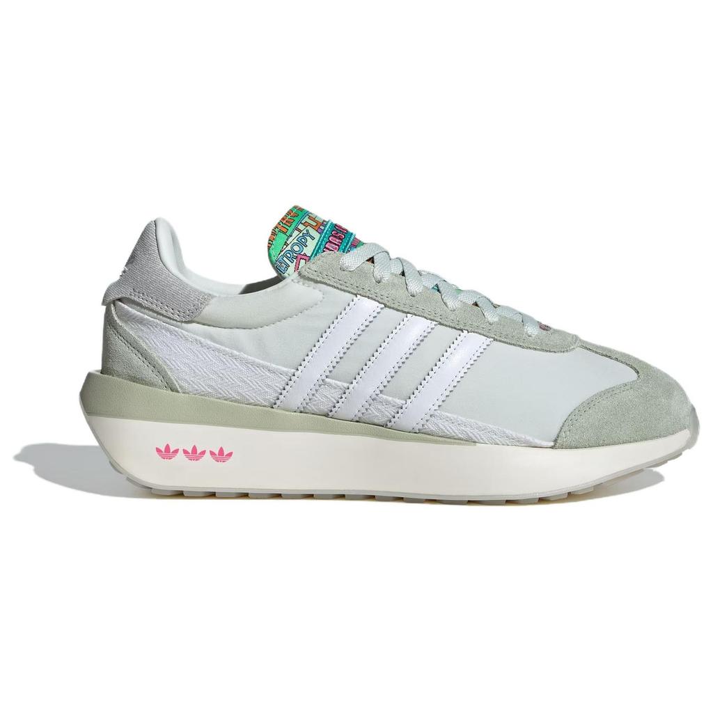 Adidas Originals Country Xlg Leather Versatile Comfortable Durable Breathable Low-Top Lifestyle Casual Shoes Women sneaker White Green IF4236