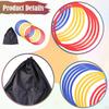 12 Agility Rings for Balance And Coordination Exercises, Jump Rope Games.