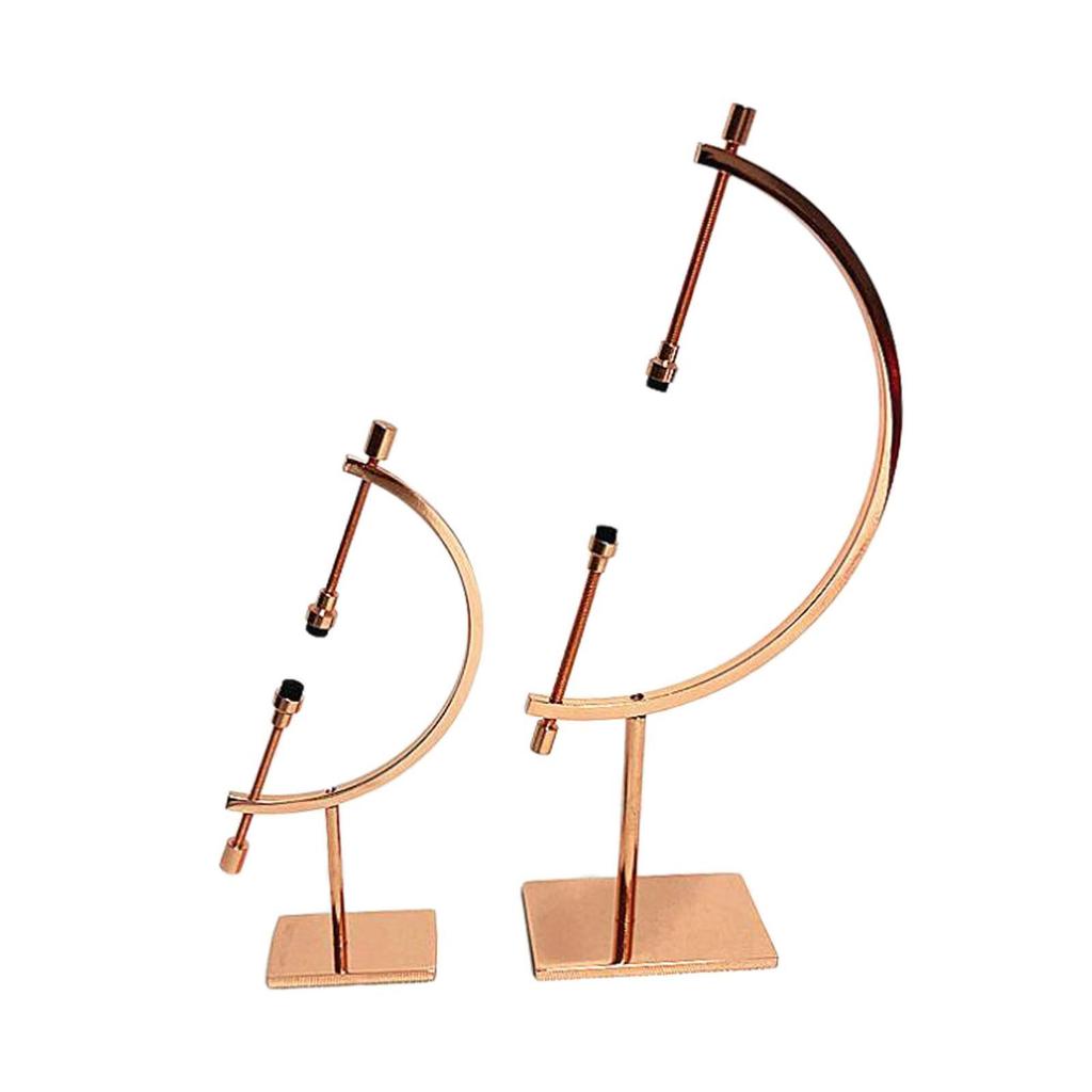 Sphere Holder Display Stand Ornament Glass Ball Holder for Iving Room 15cmx8cmx31cm