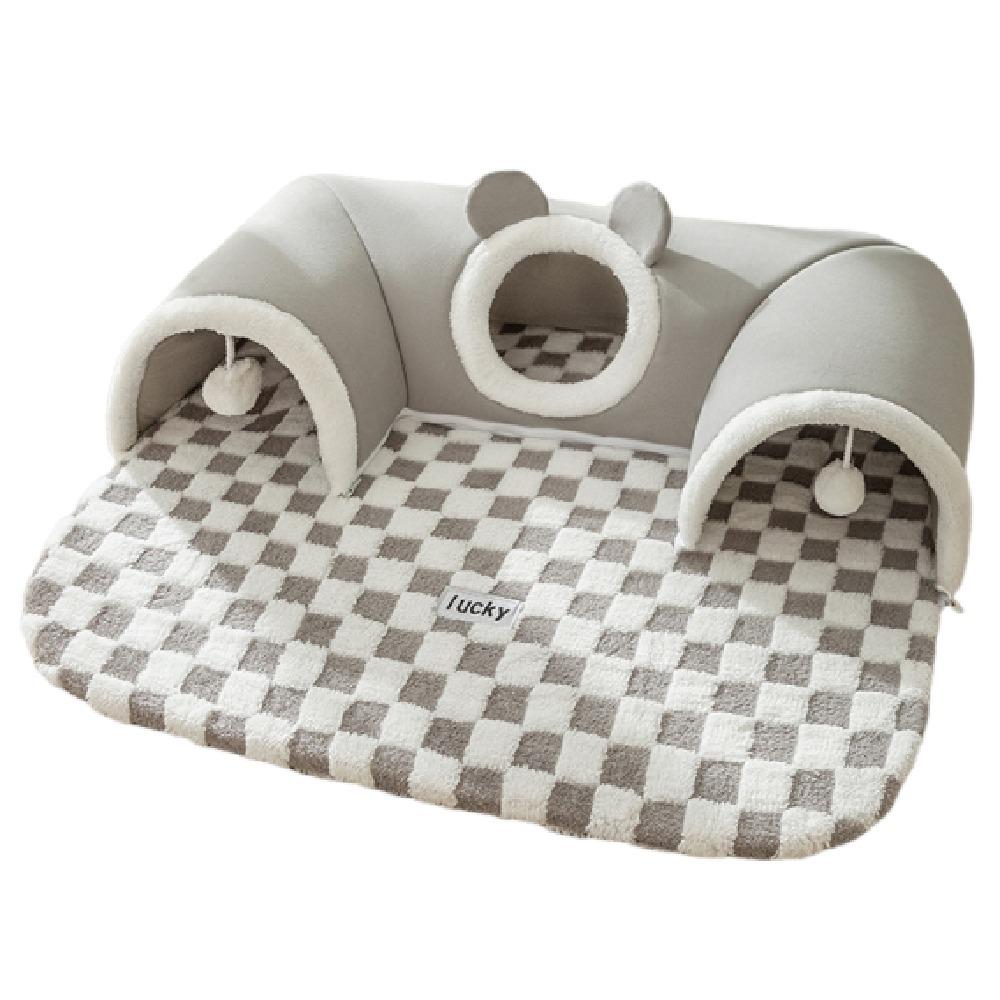 2in1 Cat Tunnel Toy Creative Cat Bed Universal Kitten Play Tube  Four Seasons