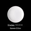Xiyi Pure White Ceramic Dinner Plates