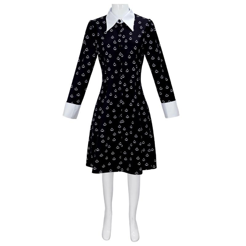 Mittwoch 2-Zeichen-Cosplay-Kleid Aus Flexiblem Material Für Kostümveranstaltungen