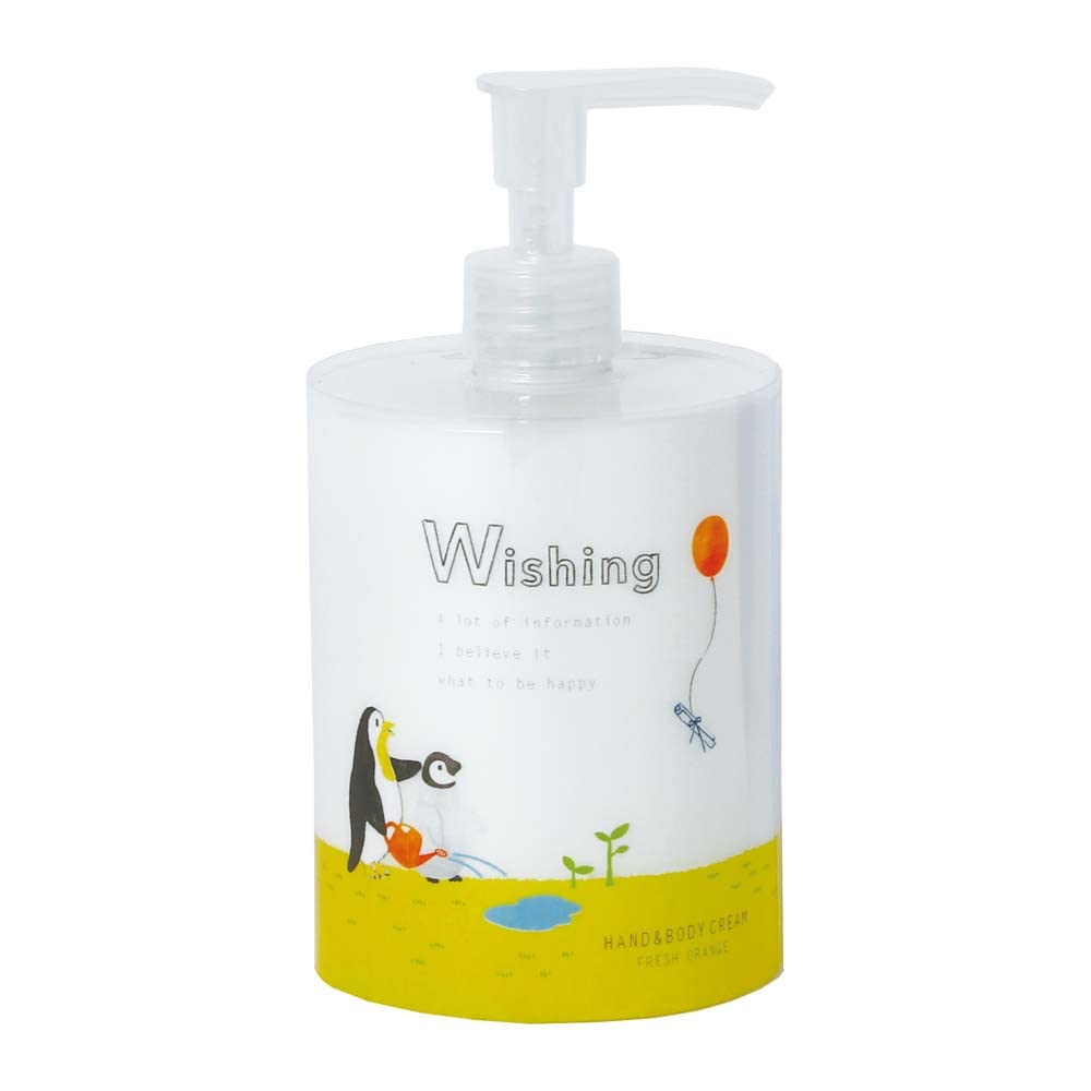 Wishing Organic Hand Body Fresh Orange & Cream, 400ml,