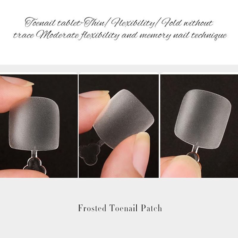 240 Buc. Unghii de la picioare Acoperire Completă Pătrate Vârfuri Unghii False