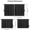 Universal Car Curtain Set for Privacy Blocking Sunlight UV Shade for Sleep Camping Travel Night 2 or 4pcs